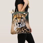 Tote Bag Vitesse et grâce : Le regard des guépards (De près)