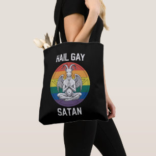 Tote Bag Vive Gay Satan Drôle Gothique Gothique Chèvre LGBT