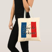 Tote Bag Vive la France Typographie (Devant (produit))