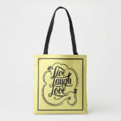 Tote Bag Vivez, riez, aimez (Devant)