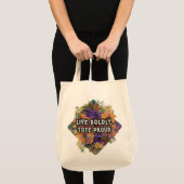 Tote Bag Vivez Vivement, Fourre-tout Fièrement (Devant (produit))
