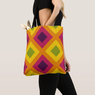 Tote Bag Vivid Vector Mosaic