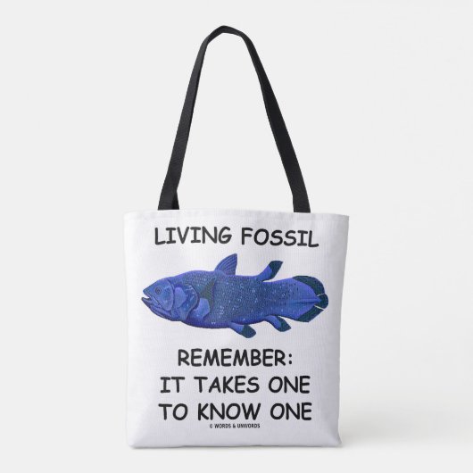 Tote Bag Vivre Fossil Rappelez-Vous : Il Faut Connaître Un (Dos)