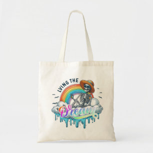 Tote Bag Vivre le rêve - Squelette