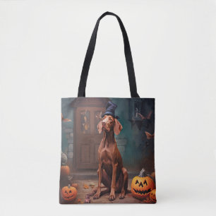 Tote Bag Vizsla Citrouille Halloween effroi