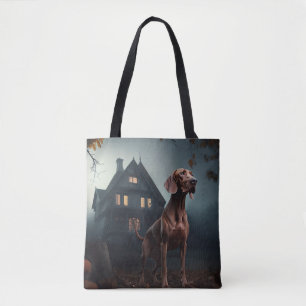 Tote Bag Vizsla Halloween Effrayant