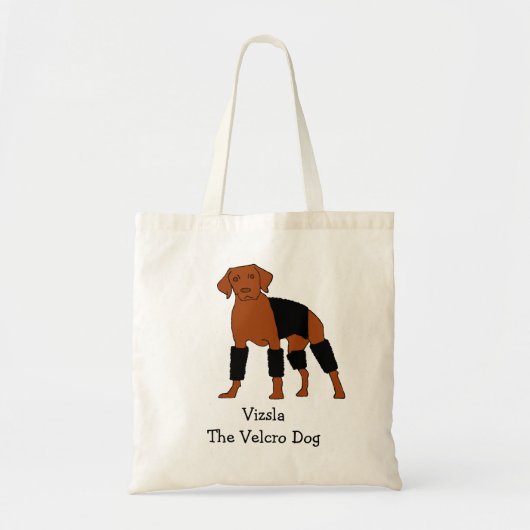 Tote Bag Vizsla le chien de Velcro (Devant)
