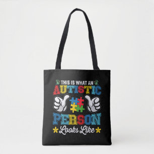 Tote Bag Voici à quoi ressemble une personne autiste Autism
