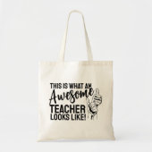 Tote Bag Voici à quoi ressemble une personne enseignant ext (Devant)