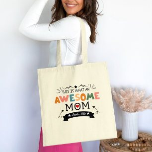 Tote Bag Voici ce qu'une maman géniale ressemble à la fête