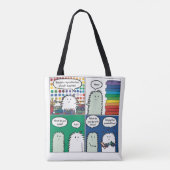 Tote Bag Voici — Ma collection de fournitures d'artisanat (Dos)