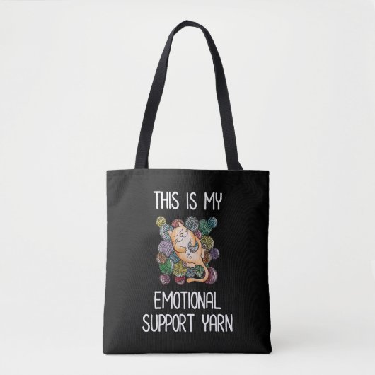 Tote Bag Voici Mon Fil De Soutien Émotionnel (Devant)