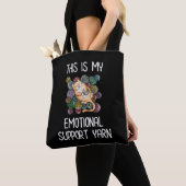 Tote Bag Voici Mon Fil De Soutien Émotionnel (De près)