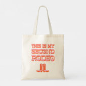 Tote Bag Voici My Second Rodeo (+ bottes de cowboy) (Dos)