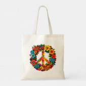 Tote Bag Voie de Paix fleur sauvage (Dos)