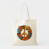 Tote Bag Voie de Paix fleur sauvage (Devant)
