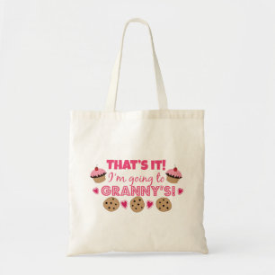 Tote Bag Voilà. je vais à mamie !