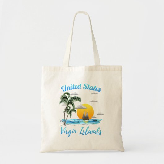 Tote Bag Voile Iles Vierges Américaines (Devant)