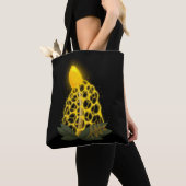 Tote Bag Voile nuptiale magique Champignon jaune étincelant (De près)