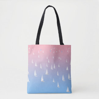 Tote Bag Voiliers de course en haute mer