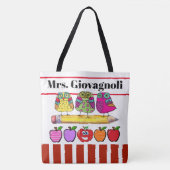 Tote Bag Voir le retour - Cute Owl Teacher Fourre-tout (Devant)
