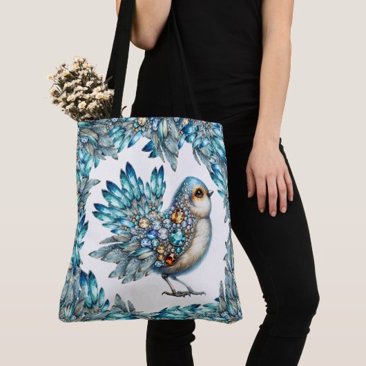 Tote Bag Voir retour - Précieux Bling BirdTote (De près)