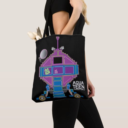 Tote Bag Voiture Aqua Ado Hunger Force Mooninites (De près)