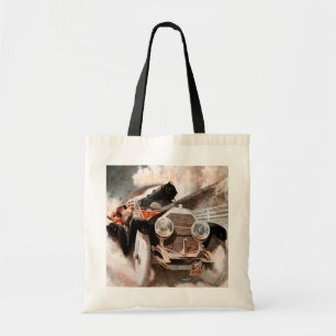 Tote Bag Voiture contre le train par William Harnden