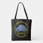Tote Bag voiture cousue (Dos)