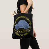 Tote Bag voiture cousue (De près)