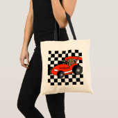Tote Bag Voiture de course rouge Fourre-tout (Devant (produit))
