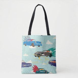 Tote Bag Voitures anciennes : Ciel nuages Motif