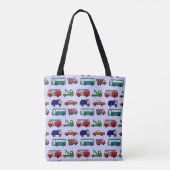 Tote Bag Voitures, Camions, Bus (Dos)