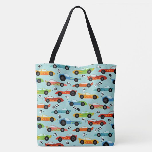 Tote Bag Voitures de course cool Enfants personnalisés (Dos)