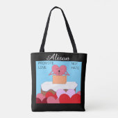 Tote Bag Voix d'amour du coeur (Dos)