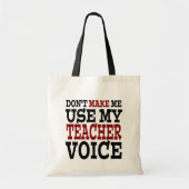 Tote Bag Voix de professeur amusante (Devant)