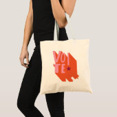 Tote Bag VOIX Graphique rose et orange ! (Devant (produit))