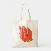 Tote Bag VOIX Graphique rose et orange ! (Dos)