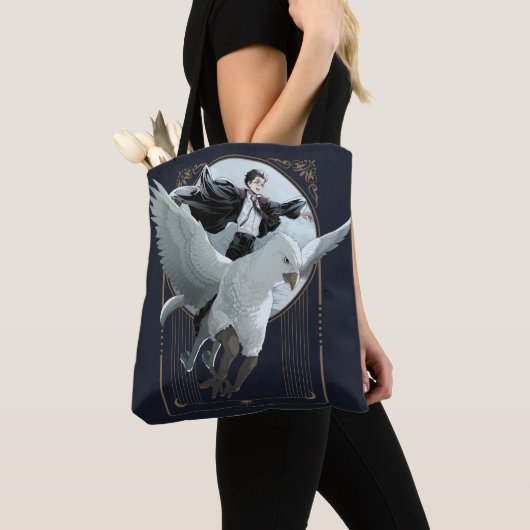 Tote Bag Vol Anime HARRY POTTER™ avec Buckbeak (De près)