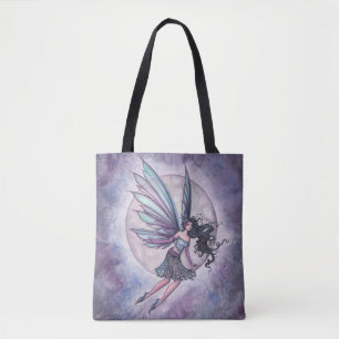 Tote Bag Vol de Fairy Fantasy sous la lumière de la lune Ar