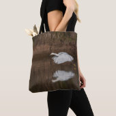 Tote Bag Vol de l'aigrette neigeuse (De près)