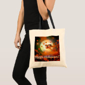 Tote Bag Vol de sorcière d'Halloween (Devant (produit))