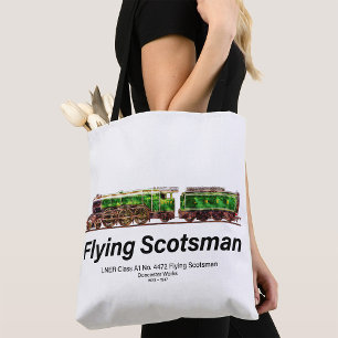 Tote Bag Volant Scotsman Steam Train Anglais Locomotive