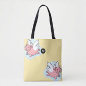 Tote Bag Voler Cochon chinois Année 2019 Monogramme ToteB J (Devant)