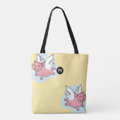 Tote Bag Voler Cochon chinois Année 2019 Monogramme ToteB J (Dos)