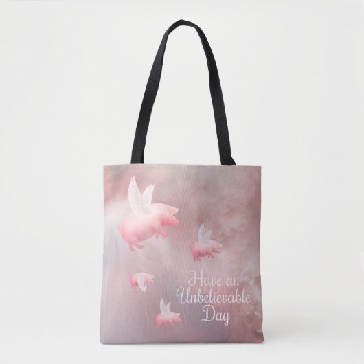 Tote Bag Voler De Cochons - Un Jour Incroyable (Devant)