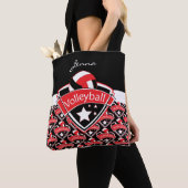 Tote Bag Volley-ball Red Sport | Texte do-it-yourself (De près)