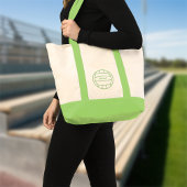 Tote Bag Volley-ball vert monogramme