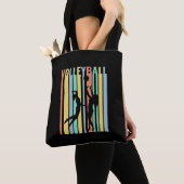Tote Bag Volleyball Beach-volley Rétro (De près)