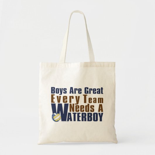 Tote Bag Vollyball Waterboy en bleu (Devant)